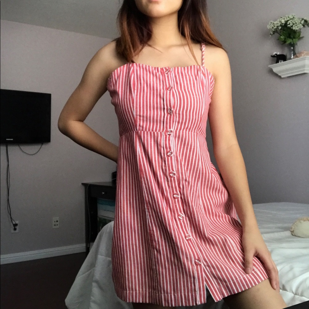 Pink Striped Dress